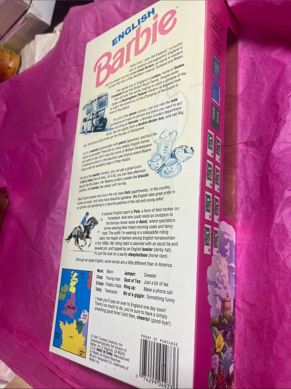 1991 Special Edition English Barbie Dolls of the World Collection #4973 NRFB